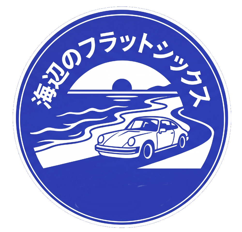 海辺のフラットシックスロゴ